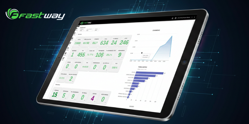 Dashboard da plataforma Fastway