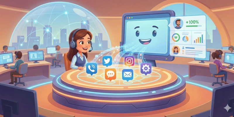 Solução de call center e contact center com tecnologia omnichannel